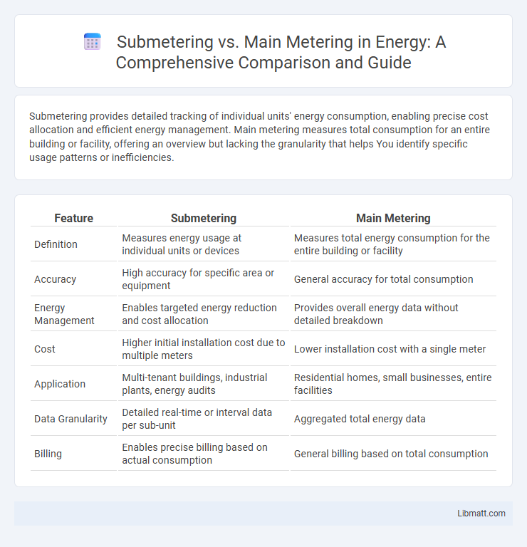 Submetering vs. Main Metering in Energy: A Comprehensive Comparison and Guide