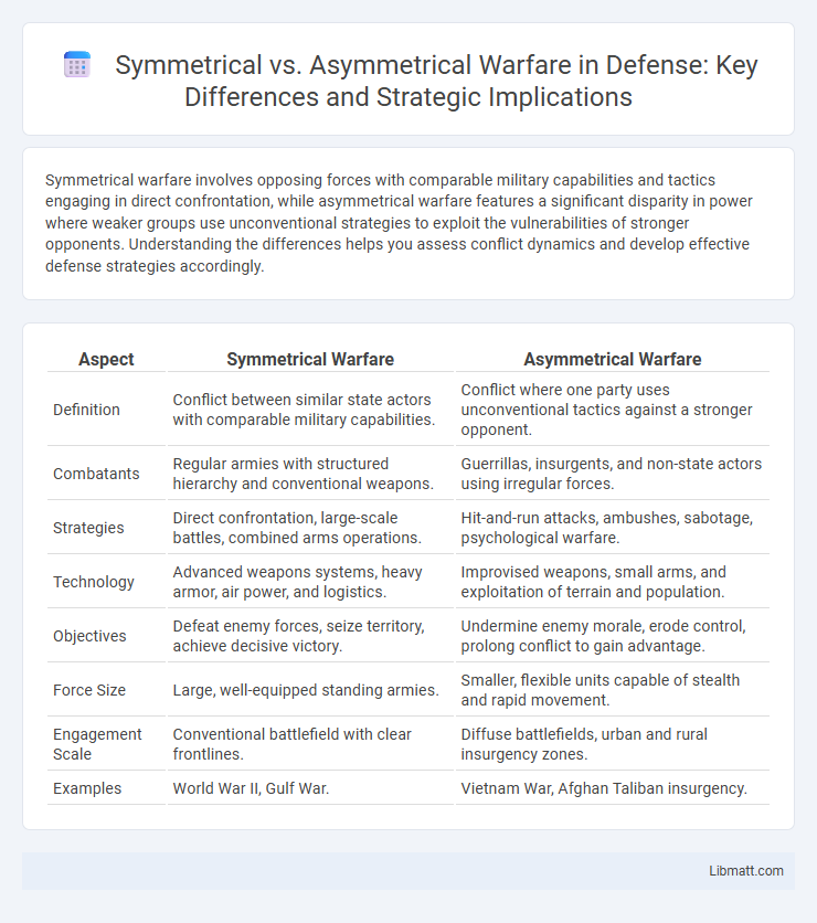 Symmetrical vs. Asymmetrical Warfare in Defense: Key Differences and Strategic Implications