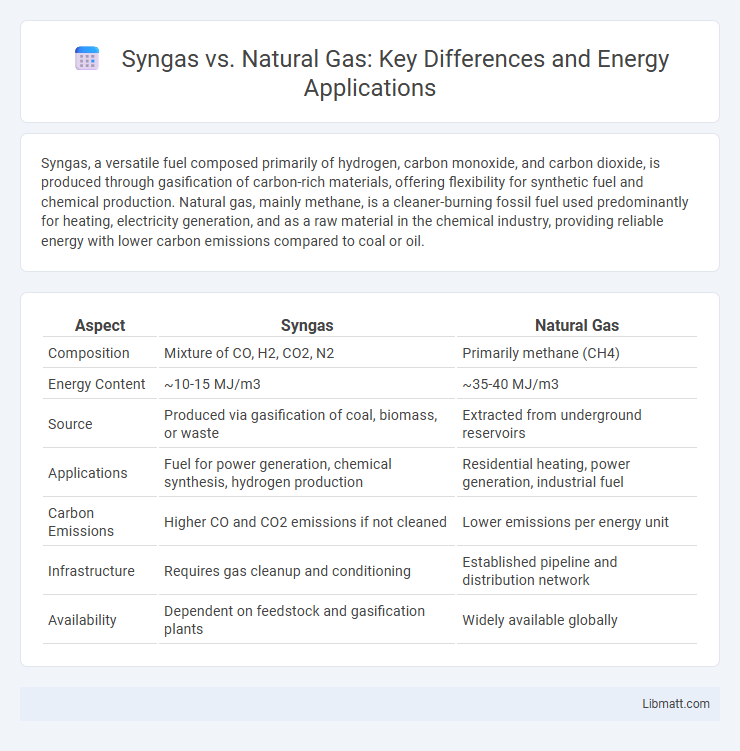 Syngas vs. Natural Gas: Key Differences and Energy Applications