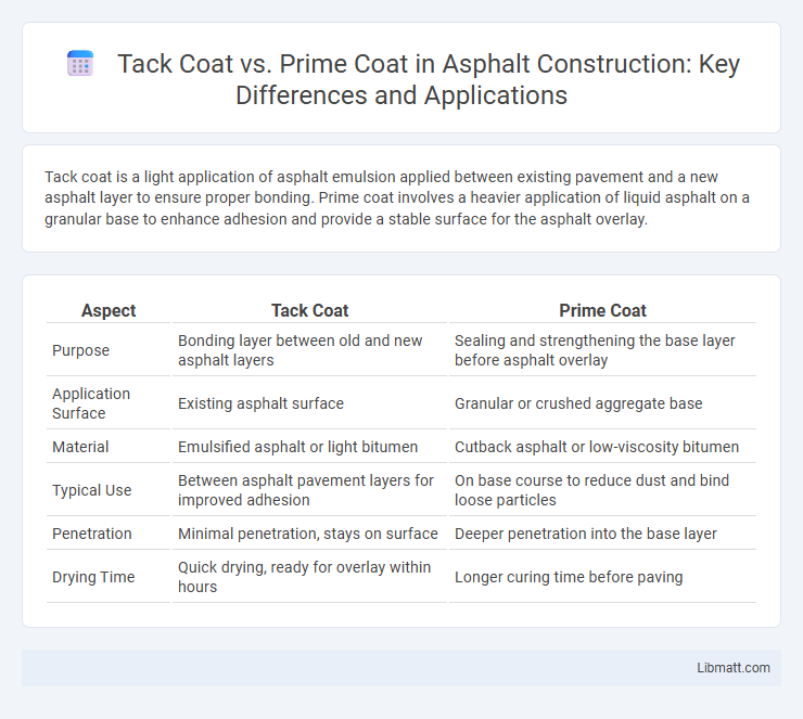 Tack Coat vs. Prime Coat in Asphalt Construction: Key Differences and Applications