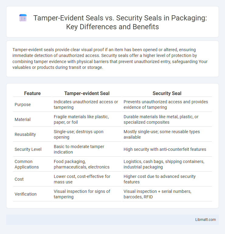 Tamper-Evident Seals vs. Security Seals in Packaging: Key Differences and Benefits