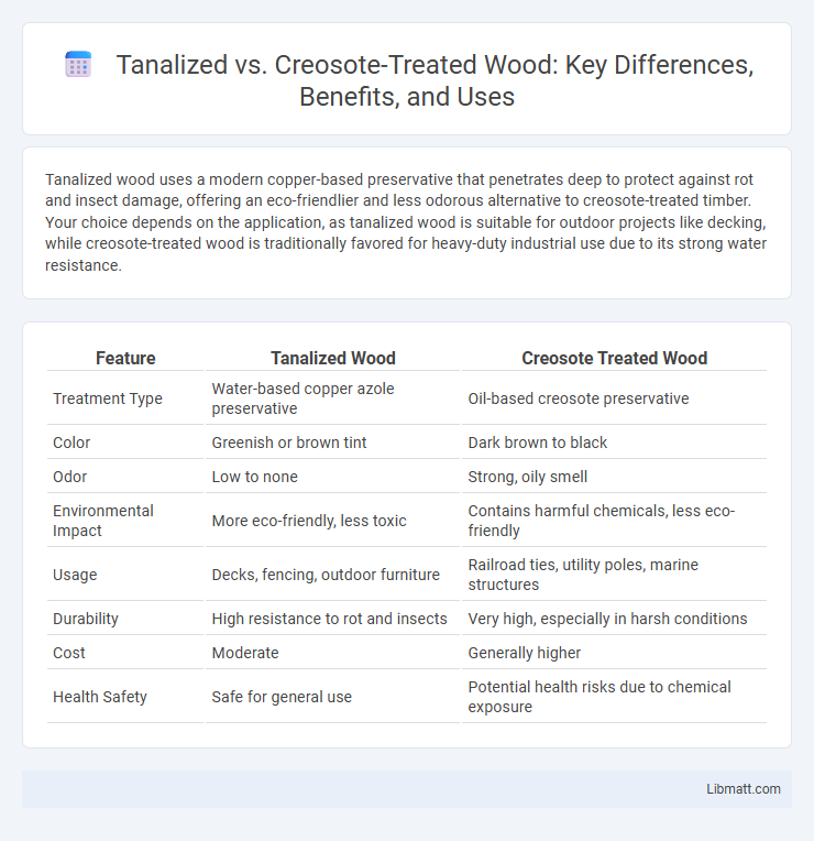 Tanalized vs. Creosote-Treated Wood: Key Differences, Benefits, and Uses