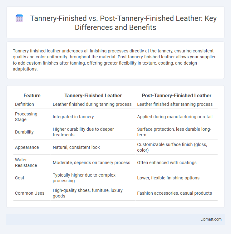 Tannery-Finished vs. Post-Tannery-Finished Leather: Key Differences and Benefits