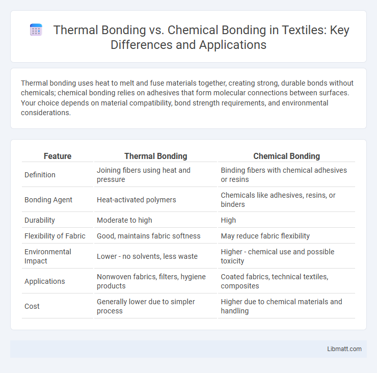 Thermal Bonding vs. Chemical Bonding in Textiles: Key Differences and Applications