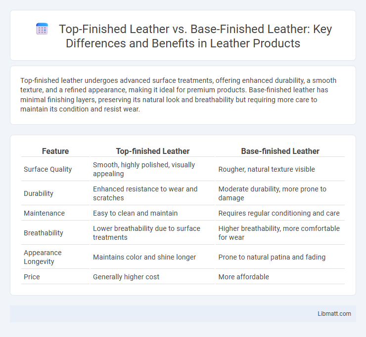 Top-Finished Leather vs. Base-Finished Leather: Key Differences and Benefits in Leather Products