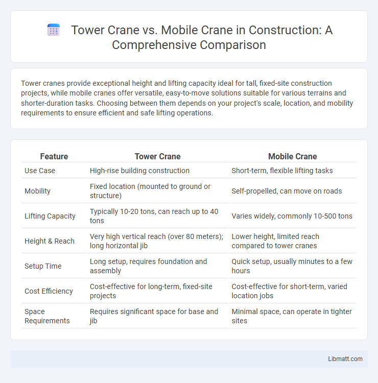Tower Crane vs. Mobile Crane in Construction: A Comprehensive Comparison