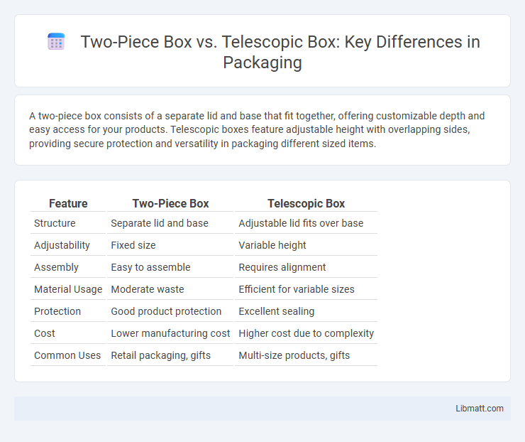 Two-Piece Box vs. Telescopic Box: Key Differences in Packaging