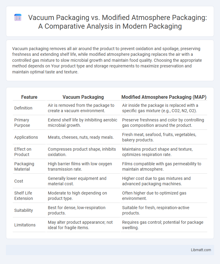 Vacuum Packaging vs. Modified Atmosphere Packaging: A Comparative Analysis in Modern Packaging