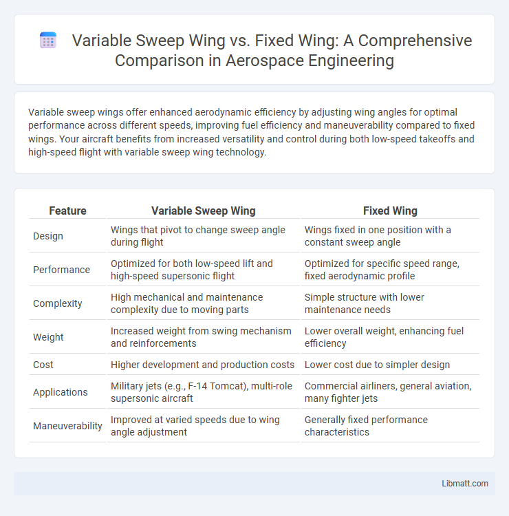Variable Sweep Wing vs. Fixed Wing: A Comprehensive Comparison in Aerospace Engineering