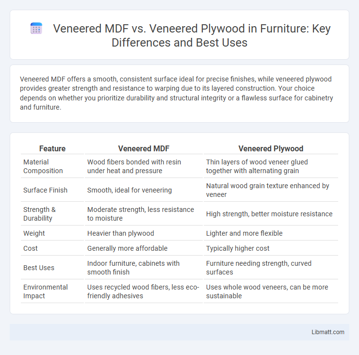Veneered MDF vs. Veneered Plywood in Furniture: Key Differences and Best Uses