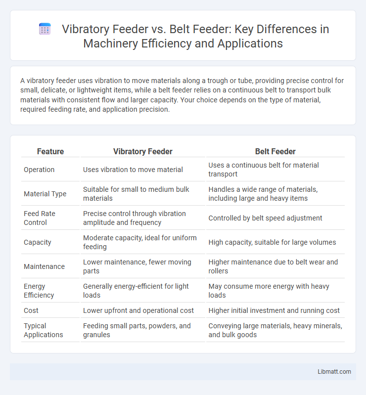 Vibratory Feeder vs. Belt Feeder: Key Differences in Machinery Efficiency and Applications