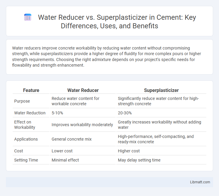 Water Reducer vs. Superplasticizer in Cement: Key Differences, Uses, and Benefits
