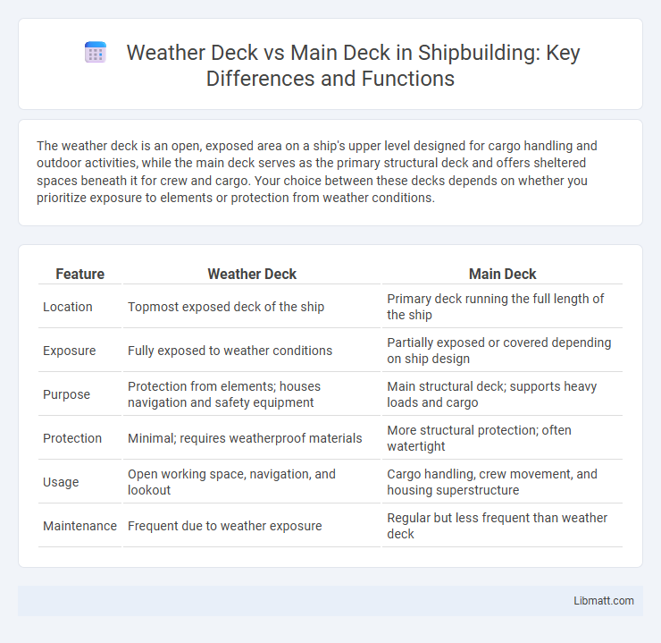 Weather Deck vs Main Deck in Shipbuilding: Key Differences and Functions
