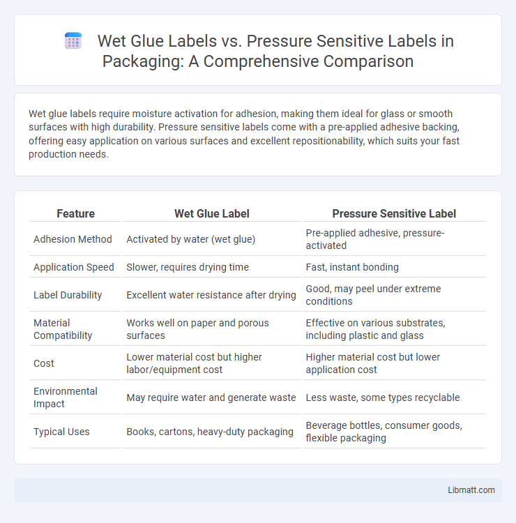 Wet Glue Labels vs. Pressure Sensitive Labels in Packaging: A Comprehensive Comparison