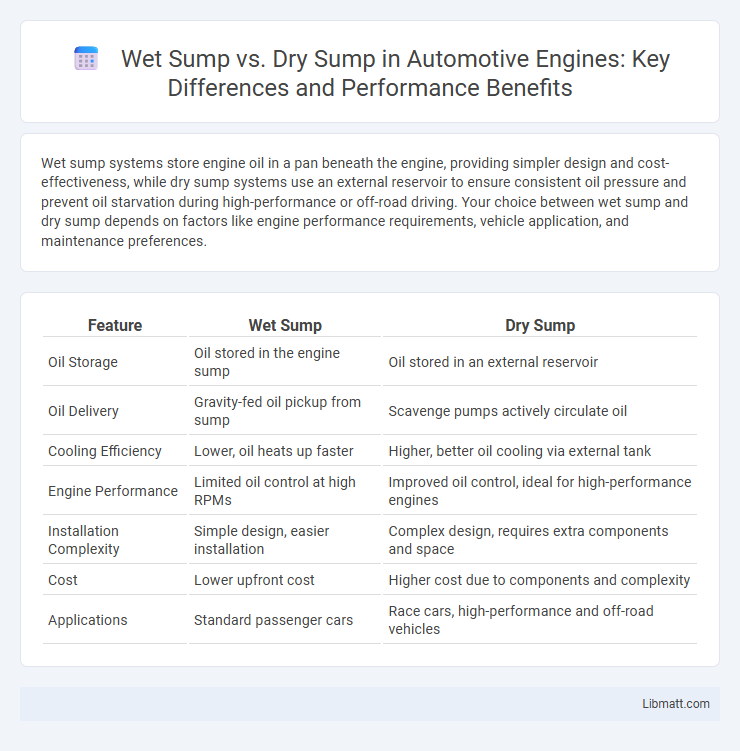 Wet Sump vs. Dry Sump in Automotive Engines: Key Differences and Performance Benefits