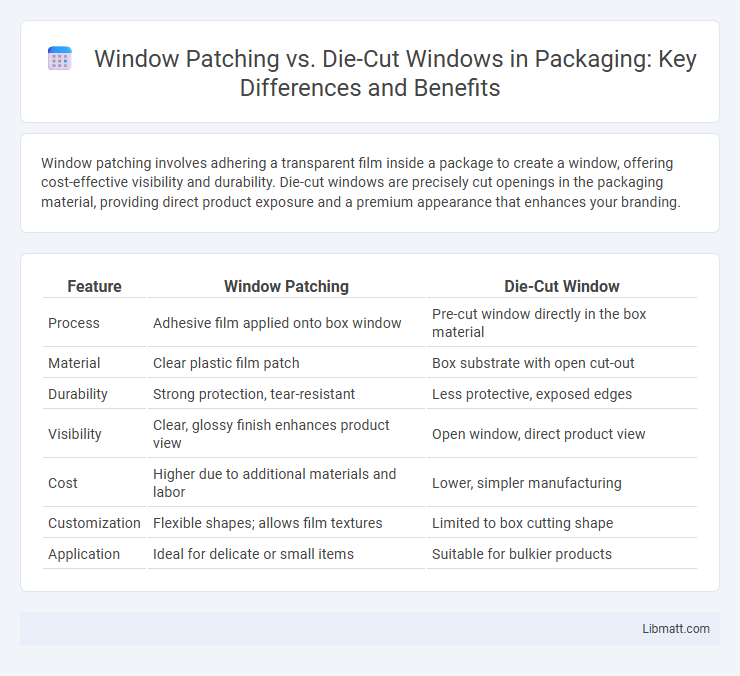 Window Patching vs. Die-Cut Windows in Packaging: Key Differences and Benefits