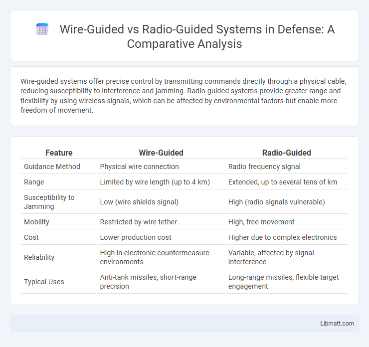 Wire-Guided vs Radio-Guided Systems in Defense: A Comparative Analysis