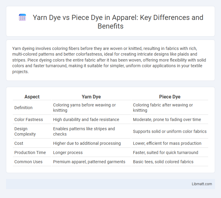 Yarn Dye vs Piece Dye in Apparel: Key Differences and Benefits