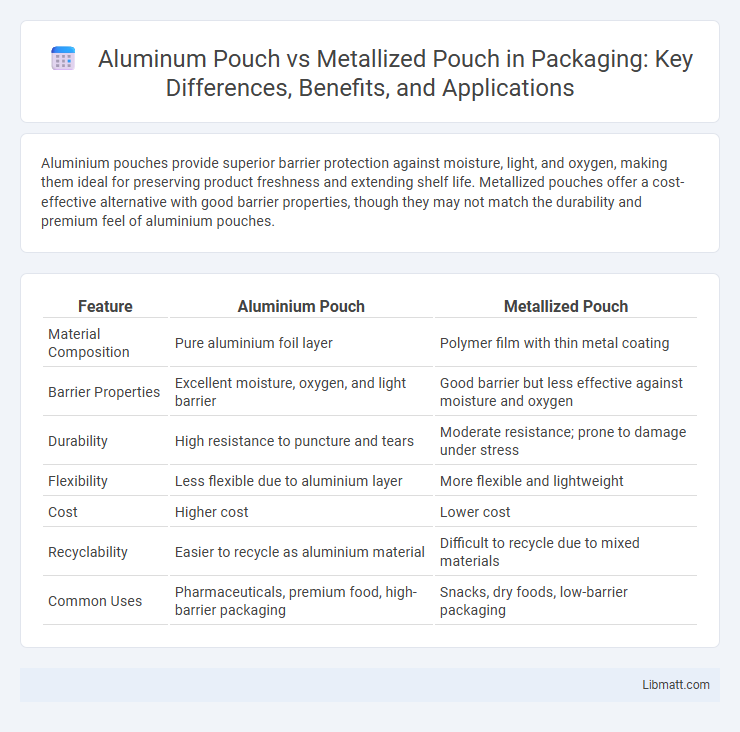 Aluminum Pouch vs Metallized Pouch in Packaging: Key Differences, Benefits, and Applications