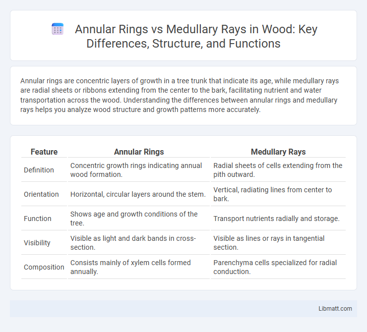 Annular Rings vs Medullary Rays in Wood: Key Differences, Structure, and Functions