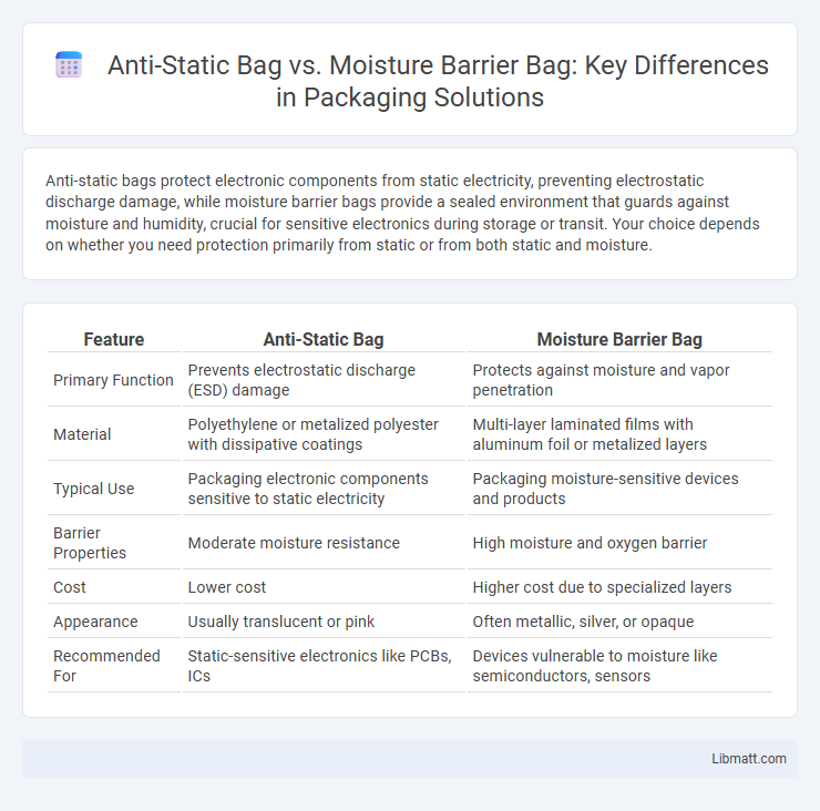 Anti-Static Bag vs. Moisture Barrier Bag: Key Differences in Packaging Solutions