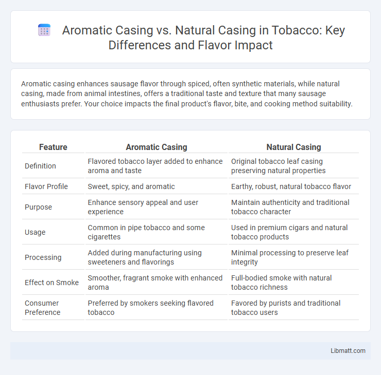 Aromatic Casing vs. Natural Casing in Tobacco: Key Differences and Flavor Impact