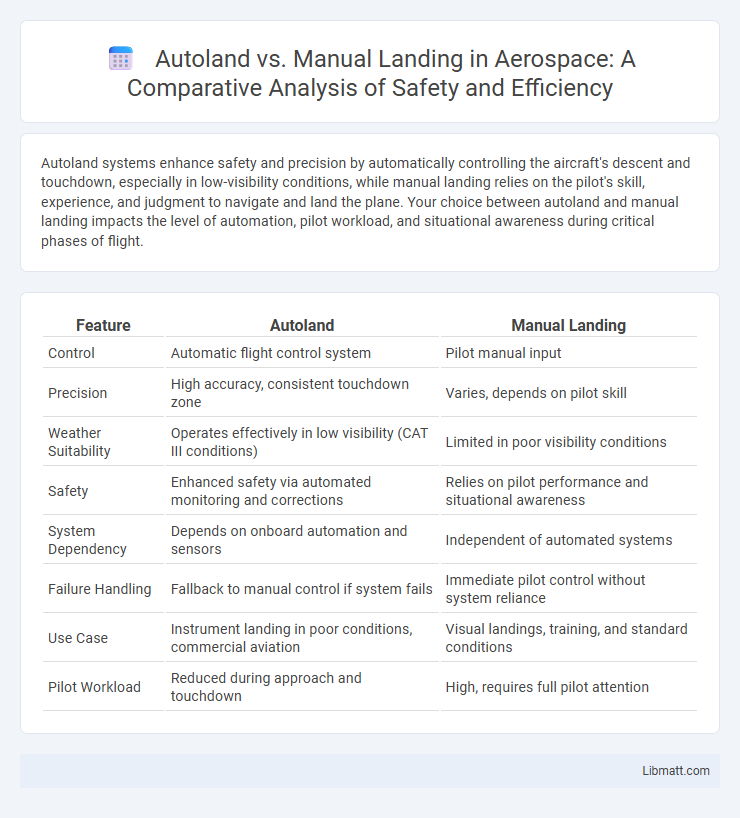 Autoland vs. Manual Landing in Aerospace: A Comparative Analysis of Safety and Efficiency