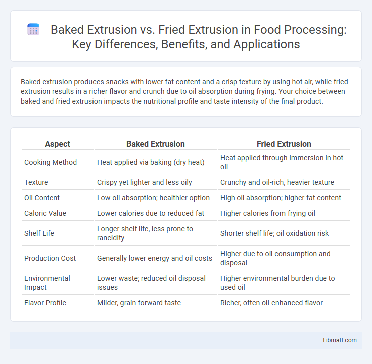 Baked Extrusion vs. Fried Extrusion in Food Processing: Key Differences, Benefits, and Applications