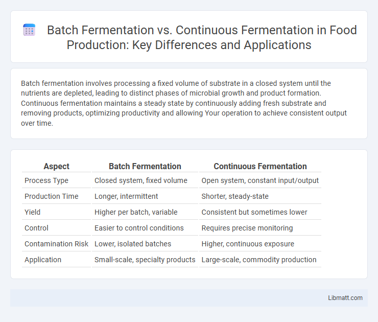 Batch Fermentation vs. Continuous Fermentation in Food Production: Key Differences and Applications