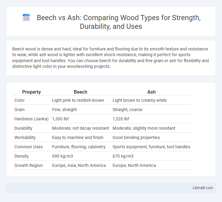 Beech vs Ash: Comparing Wood Types for Strength, Durability, and Uses