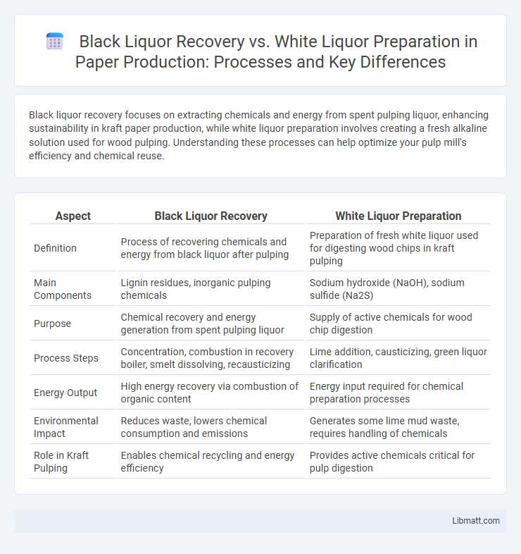 Black Liquor Recovery vs. White Liquor Preparation in Paper Production: Processes and Key Differences