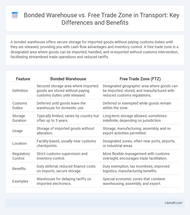 Bonded Warehouse vs. Free Trade Zone in Transport: Key Differences and Benefits