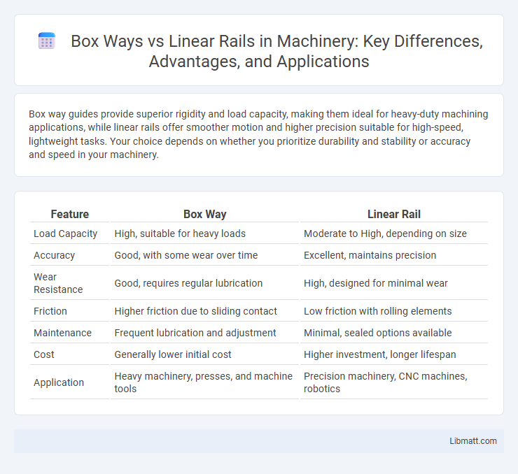 Box Ways vs Linear Rails in Machinery: Key Differences, Advantages, and Applications