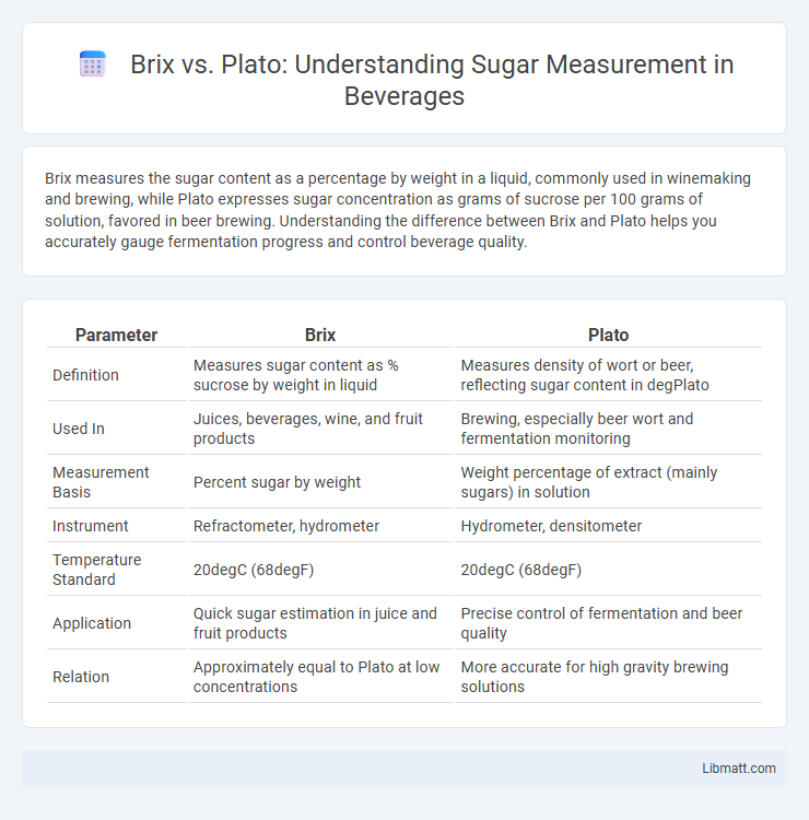 Brix vs. Plato: Understanding Sugar Measurement in Beverages