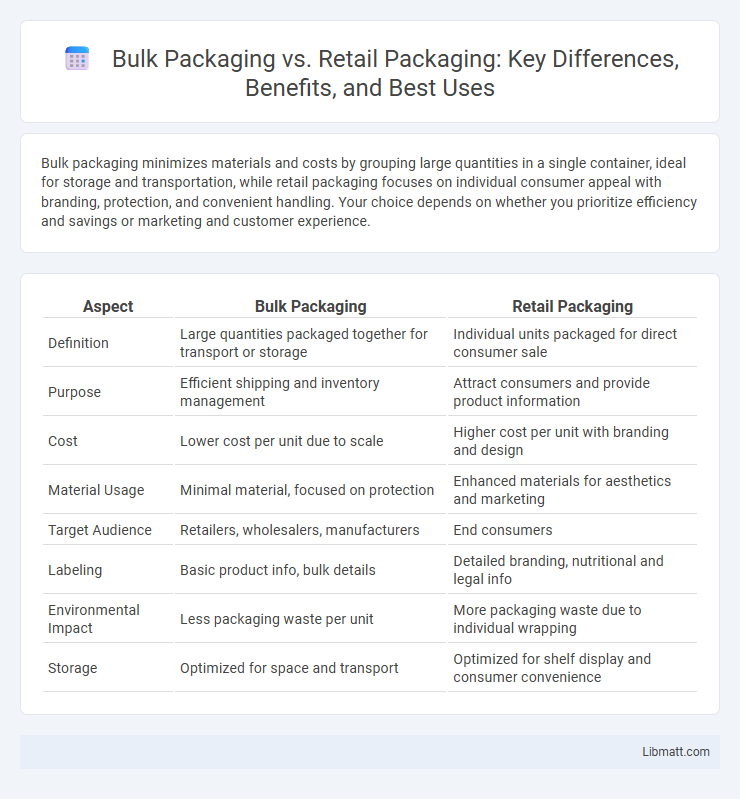 Bulk Packaging vs. Retail Packaging: Key Differences, Benefits, and Best Uses