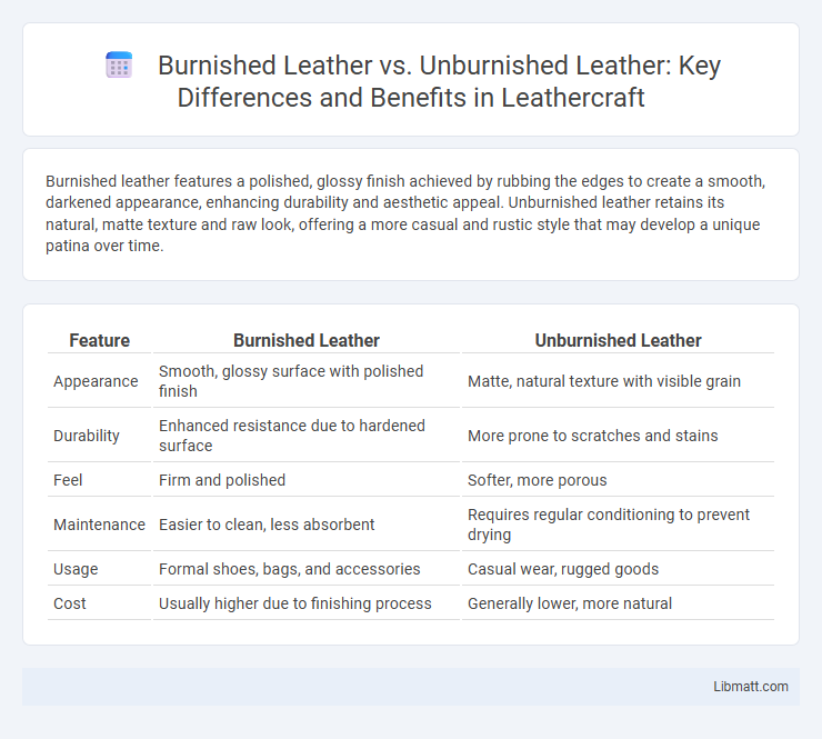 Burnished Leather vs. Unburnished Leather: Key Differences and Benefits in Leathercraft