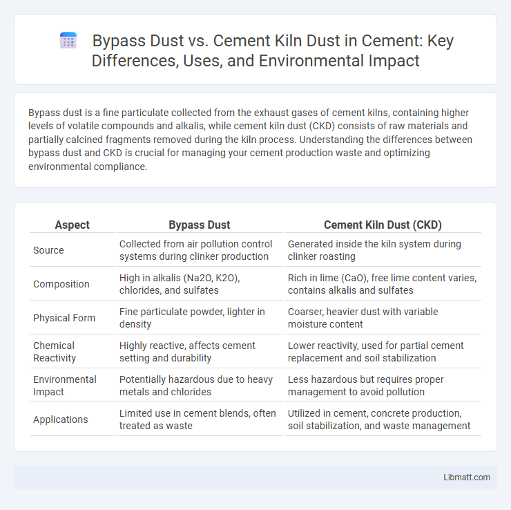 Bypass Dust vs. Cement Kiln Dust in Cement: Key Differences, Uses, and Environmental Impact