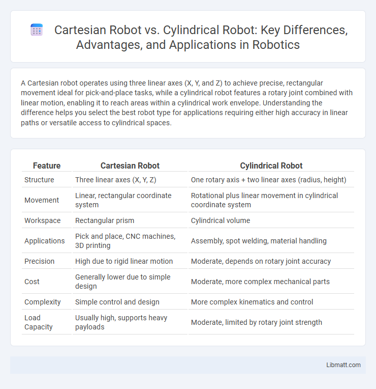Cartesian Robot vs. Cylindrical Robot: Key Differences, Advantages, and Applications in Robotics