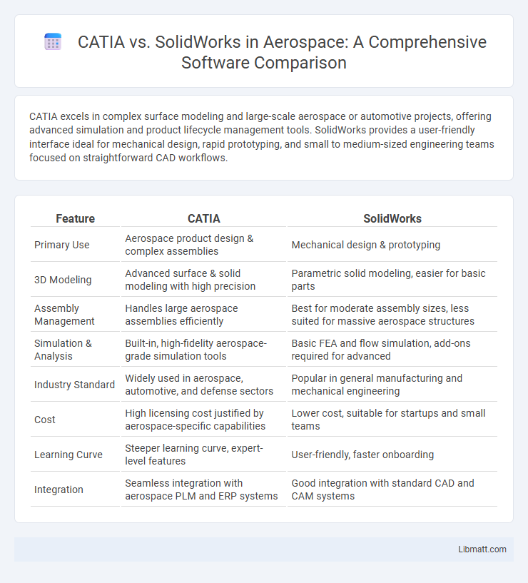 CATIA vs. SolidWorks in Aerospace: A Comprehensive Software Comparison