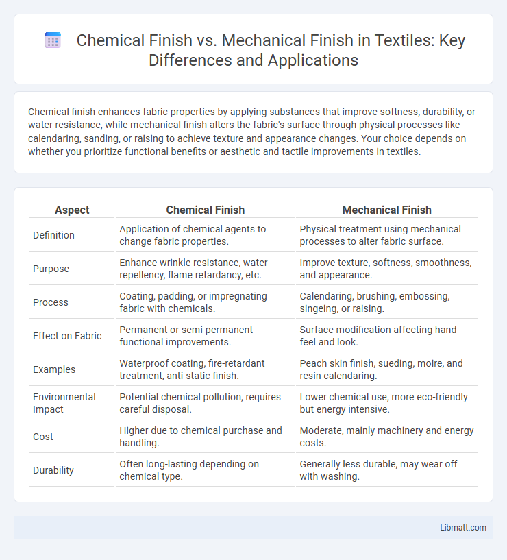 Chemical Finish vs. Mechanical Finish in Textiles: Key Differences and Applications