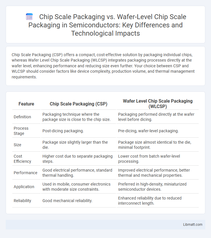 Chip Scale Packaging vs. Wafer-Level Chip Scale Packaging in Semiconductors: Key Differences and Technological Impacts