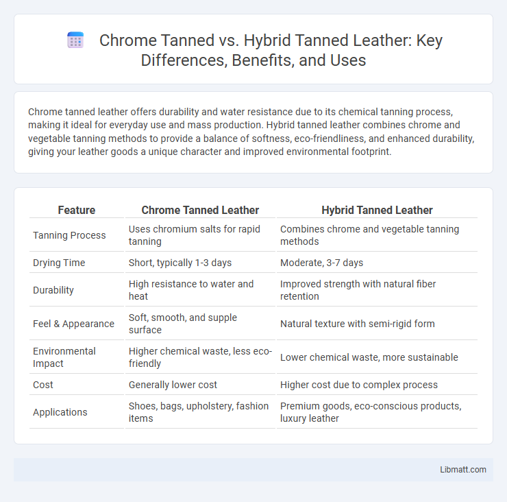 Chrome Tanned vs. Hybrid Tanned Leather: Key Differences, Benefits, and Uses