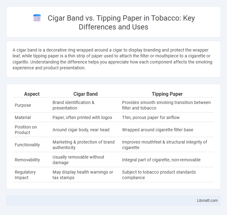 Cigar Band vs. Tipping Paper in Tobacco: Key Differences and Uses