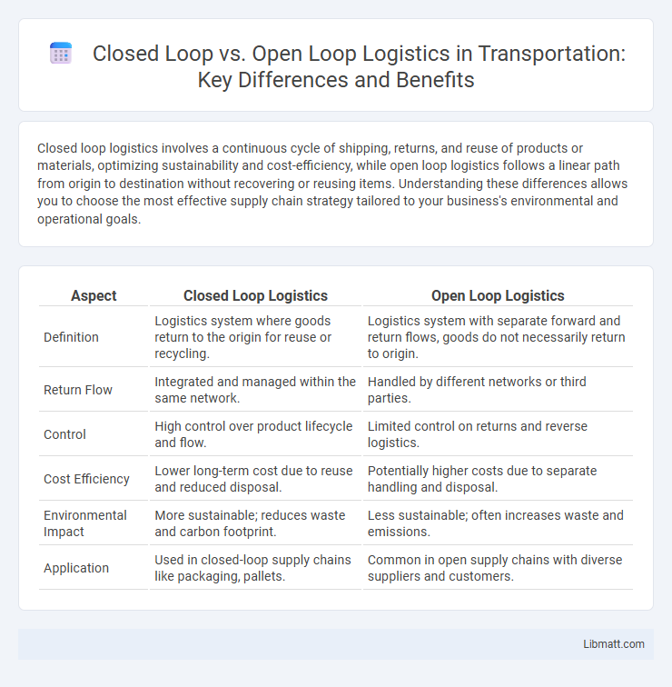 Closed Loop vs. Open Loop Logistics in Transportation: Key Differences and Benefits