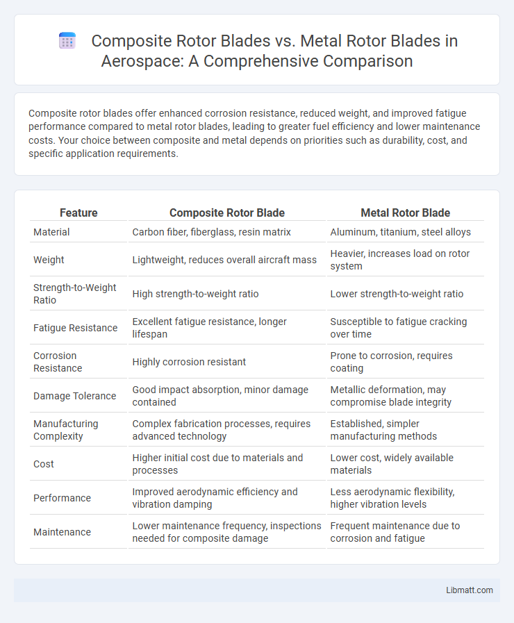 Composite Rotor Blades vs. Metal Rotor Blades in Aerospace: A Comprehensive Comparison
