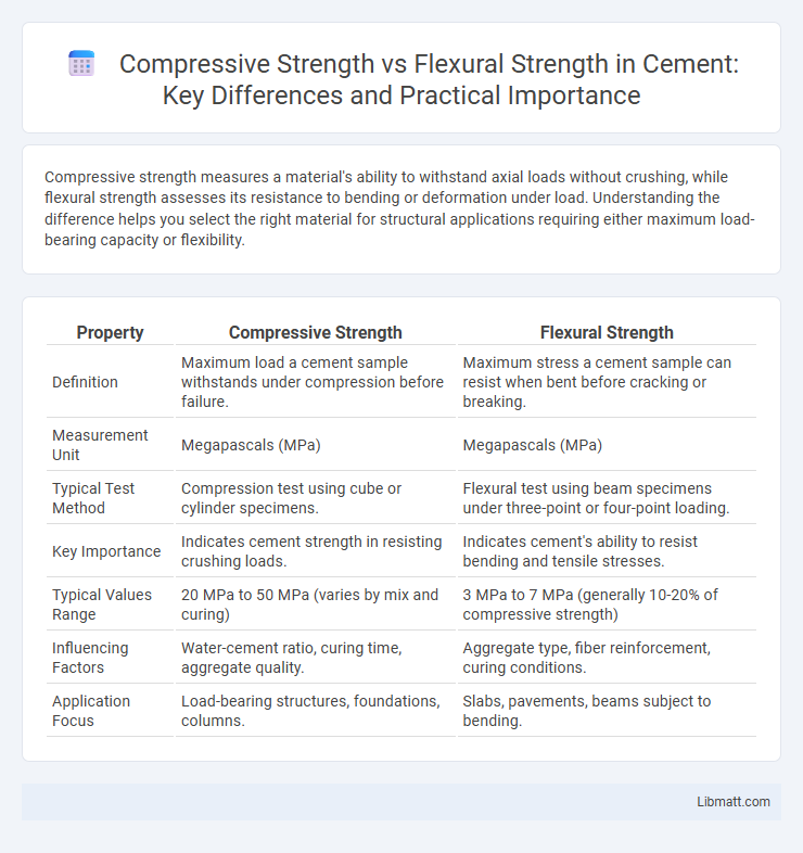 Compressive Strength vs Flexural Strength in Cement: Key Differences and Practical Importance