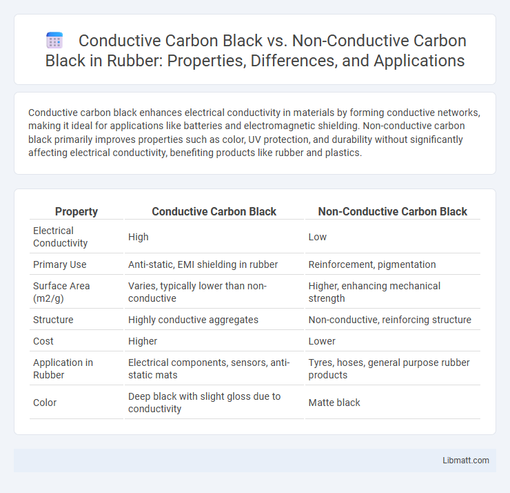 Conductive Carbon Black vs. Non-Conductive Carbon Black in Rubber: Properties, Differences, and Applications
