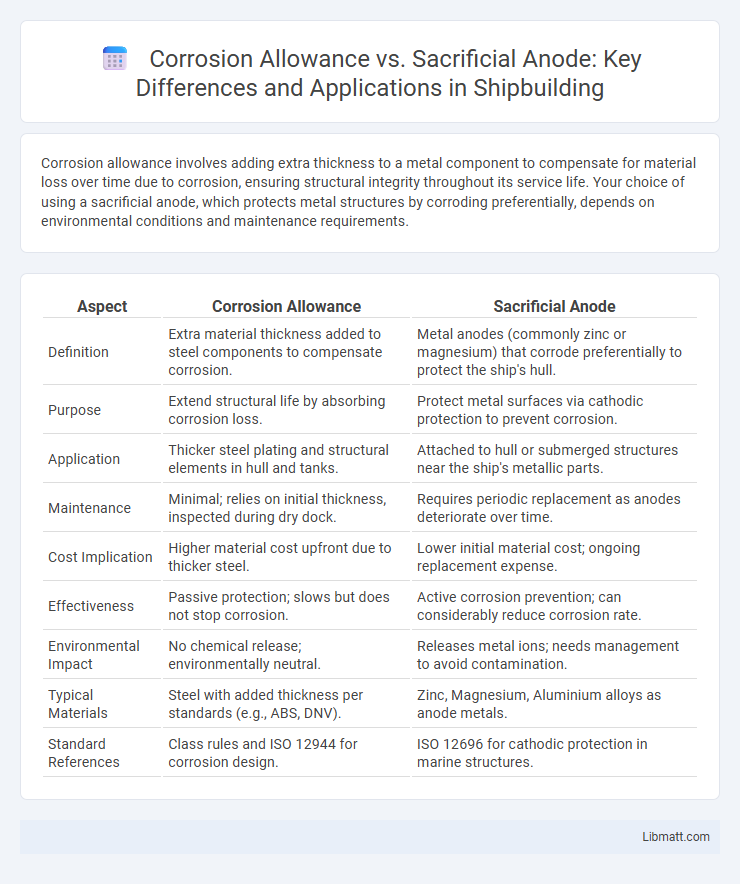Corrosion Allowance vs. Sacrificial Anode: Key Differences and Applications in Shipbuilding