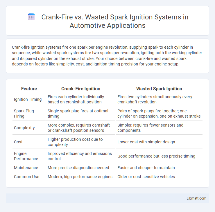 Crank-Fire vs. Wasted Spark Ignition Systems in Automotive Applications