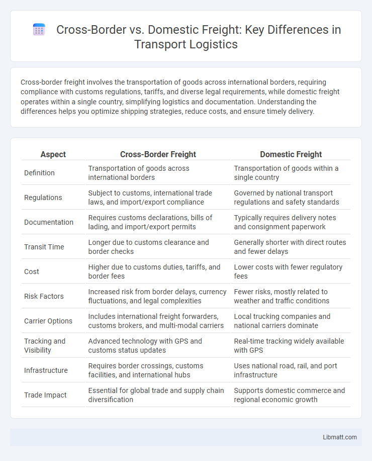 Cross-Border vs. Domestic Freight: Key Differences in Transport Logistics